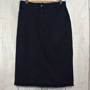 Women's Riders Casual Skirt Casual Button Closure Belted NO SIZE Navy
